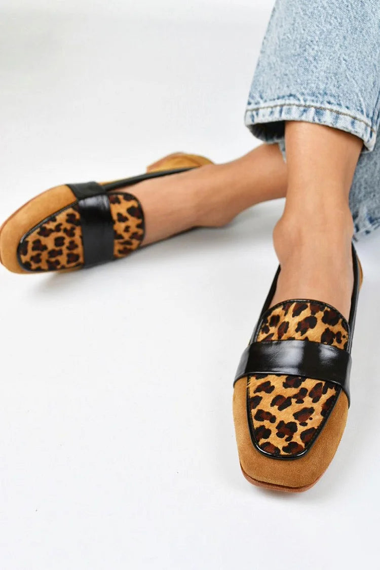 Belle™ | Brown Leopard Moccasin