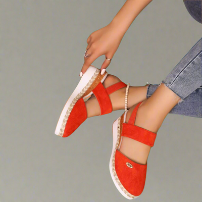 Gitta | Sandales à talon compensé grande taille pour femmes – Confortables et polyvalentes