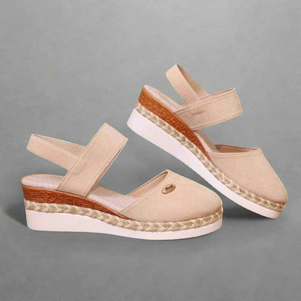 Gitta | Sandales à talon compensé grande taille pour femmes – Confortables et polyvalentes