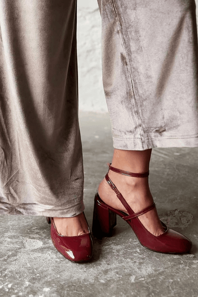 Marie-Clairé™ | Elegant Burgundy Heels