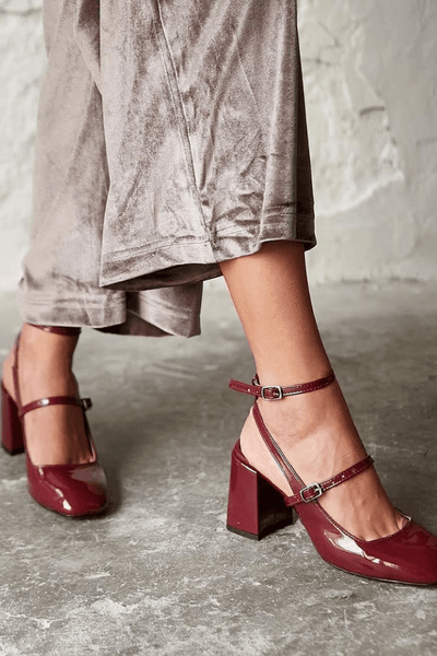 Marie-Clairé™ | Elegant Burgundy Heels