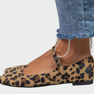 Olivia - Leopard Print Mary Jane Shoes