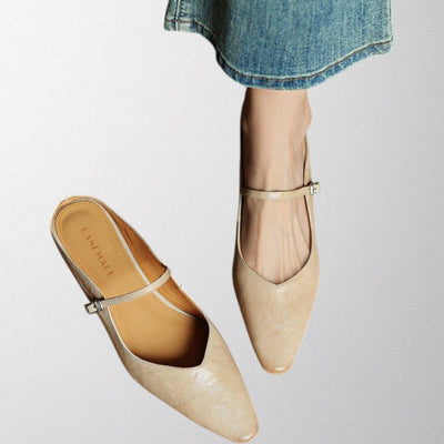 Olivia - Genuine Leather Mules