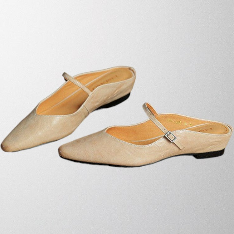 Olivia - Genuine Leather Mules