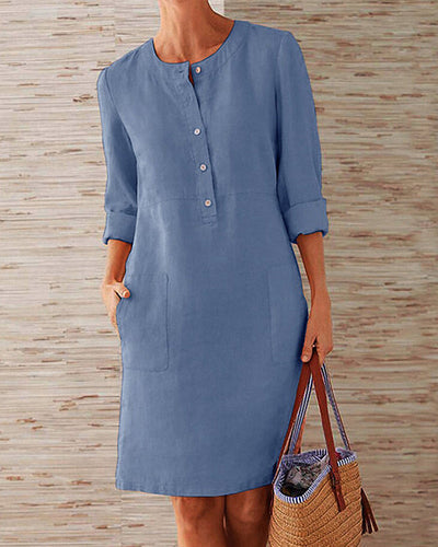 Daphne |  Elegant Plain Dress