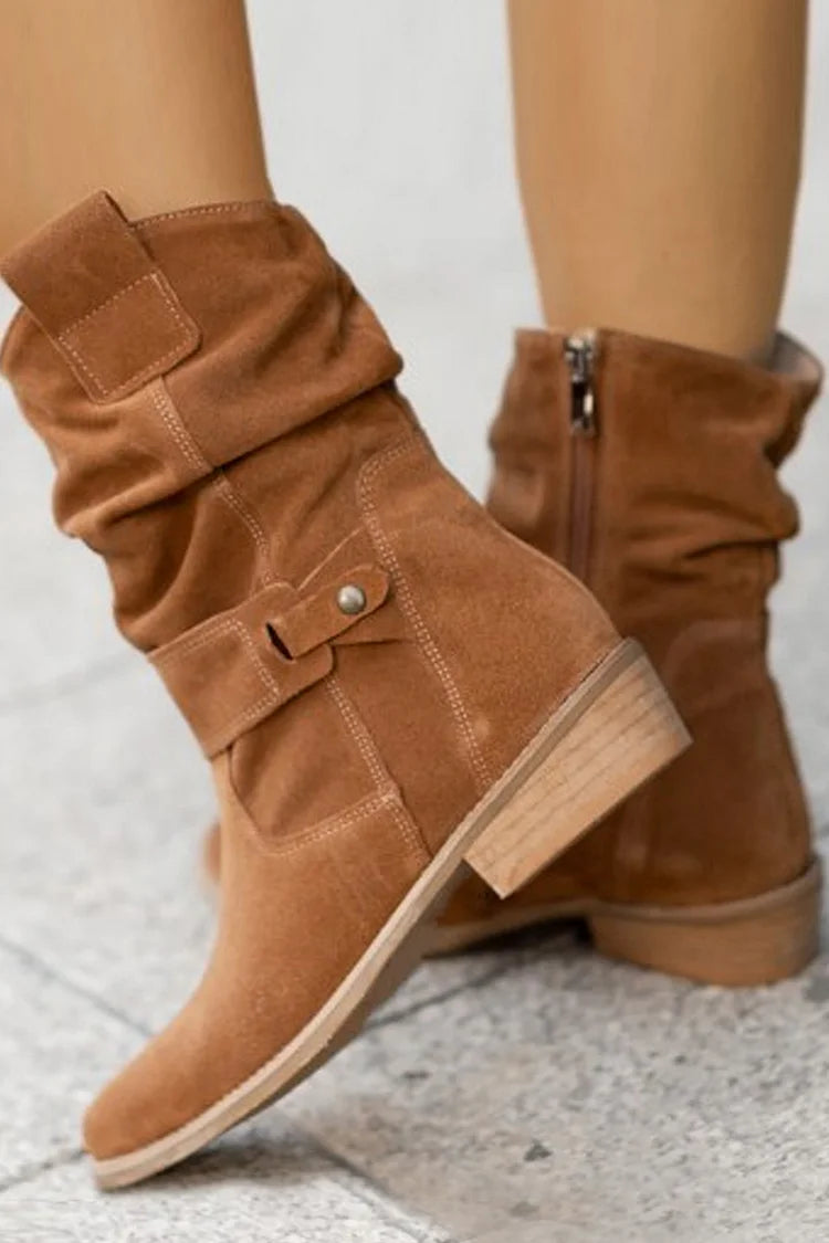 Clémence™ | Soft Suede Ankle Boots