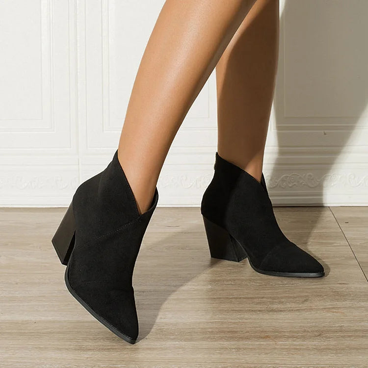 Céline™ | Chic Suede Ankle Boots