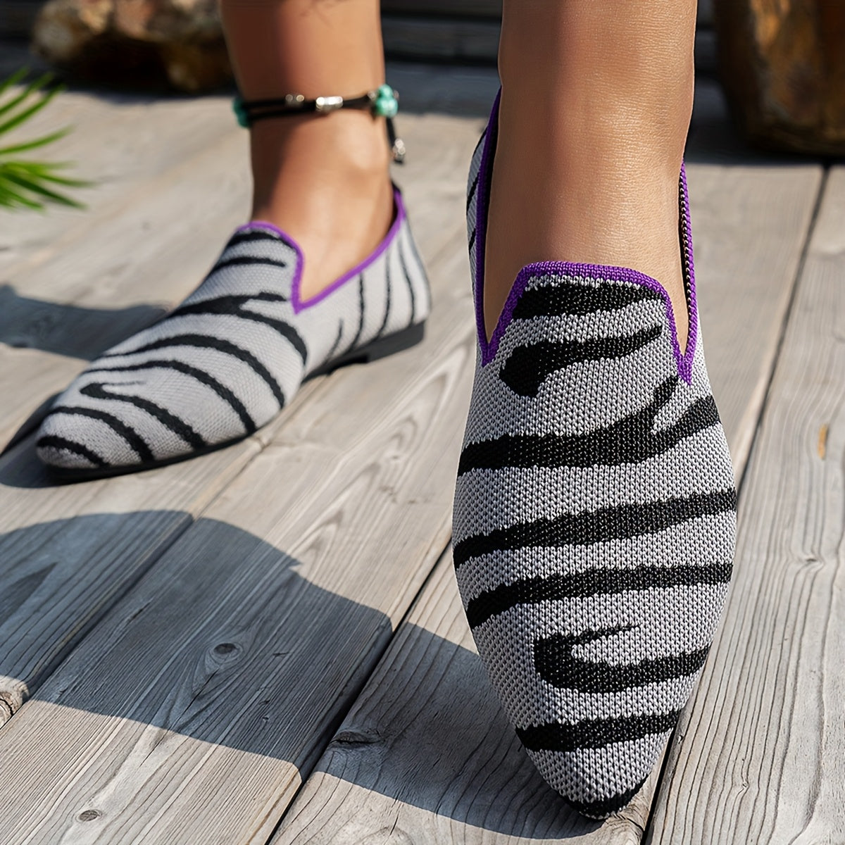 Nora™ | Zebra Moccasin