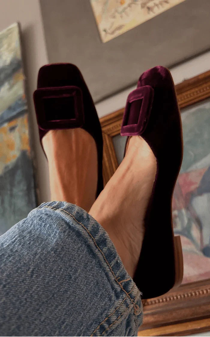 Noë™ | Suede Moccasins with Design