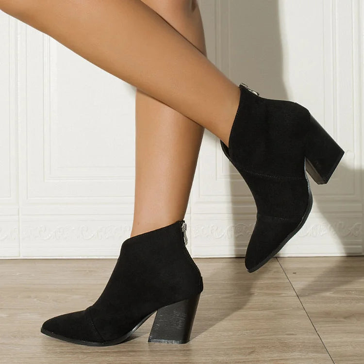 Céline™ | Chic Suede Ankle Boots