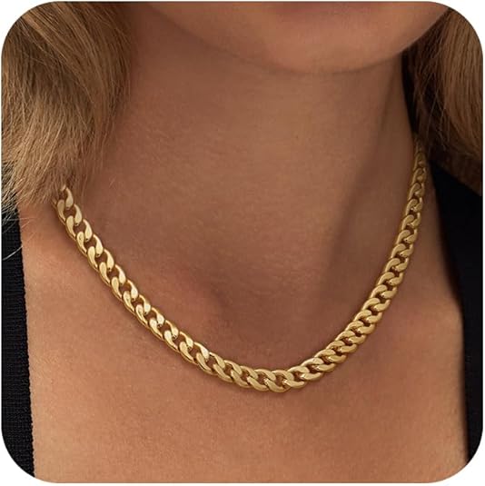 Large Cuban Link Necklace | Gold