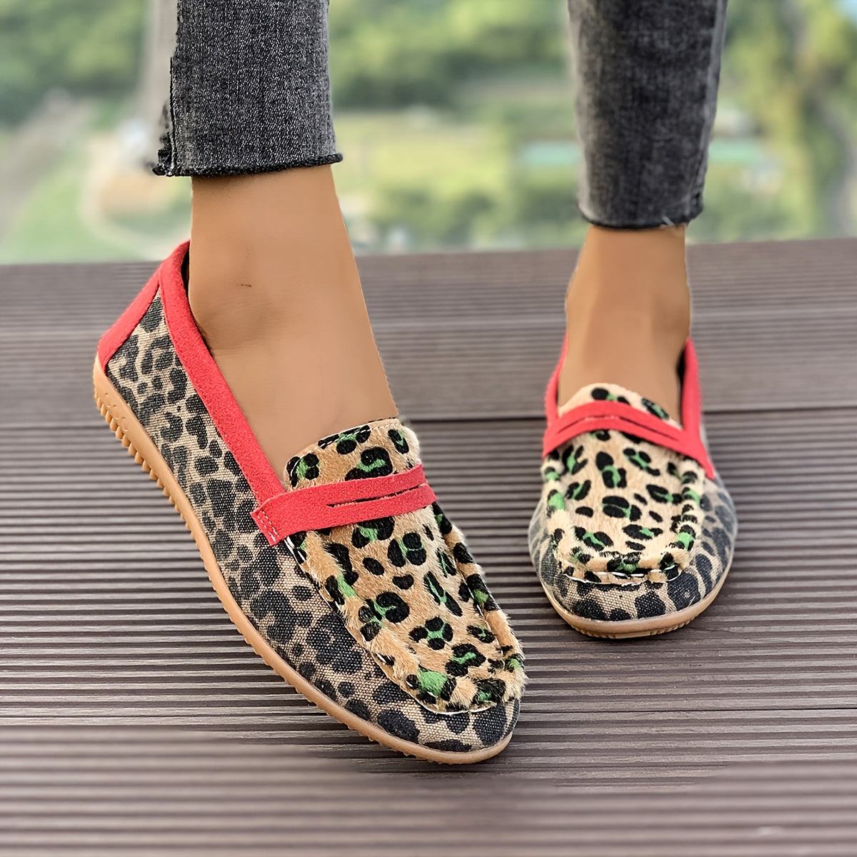 Aimee™ | Red Leopard Moccasin