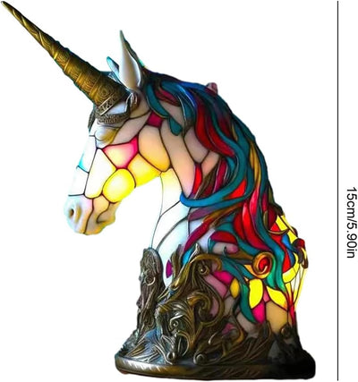Unicorn Glass Lamp with Textured Finish