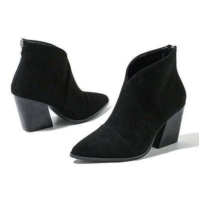 Céline™ | Chic Suede Ankle Boots