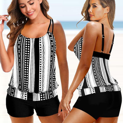 Hallie | Printed Bathing Suit Two Pieces Swimsuits