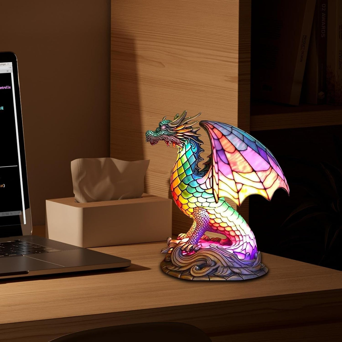 Bohemian Resin Dragon Design Lamp