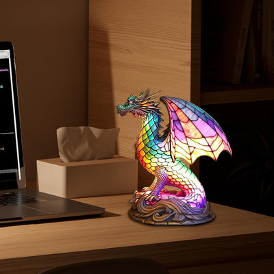 Bohemian Resin Dragon Design Lamp