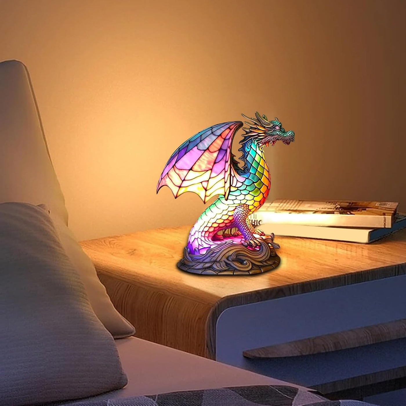 Bohemian Resin Dragon Design Lamp