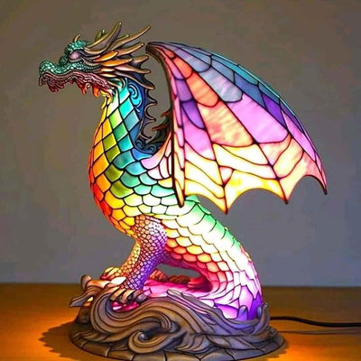 Bohemian Resin Dragon Design Lamp