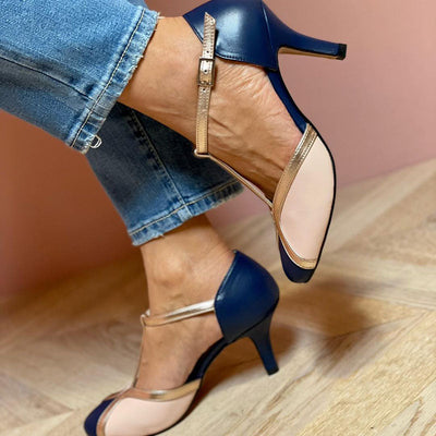 Océane™ | Elegant Night Blue Heels