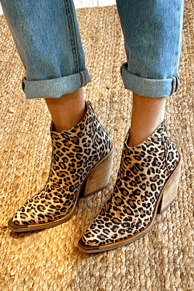 Camille™ | Leopard Print Ankle Boots