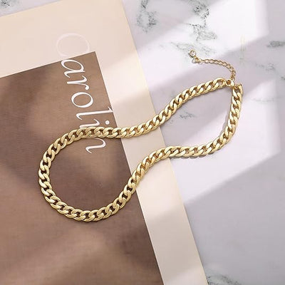 Large Cuban Link Necklace | Gold