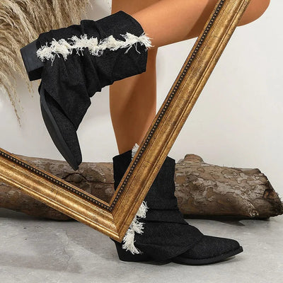 Kaia™ | Stylish Denim Boots