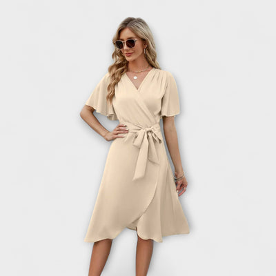Delphine - Summer Dress with V-Neck for Women