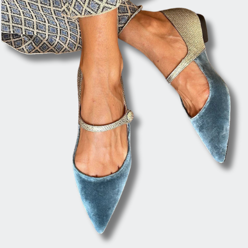 Amélie™ | Velvet Jewel Ballerinas