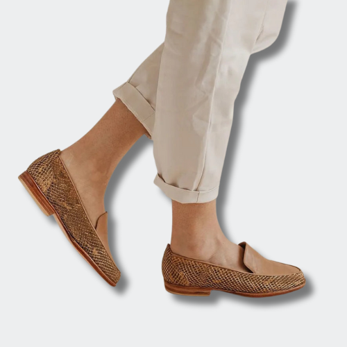 Camilia™ | Snake Print Moccasins