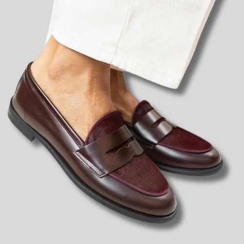 Lyla™ | Chic Bordeaux Moccasin