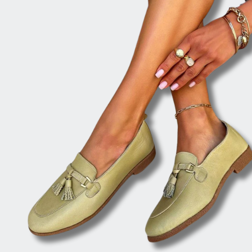 Meya™ | Classic Olive Green Loafers