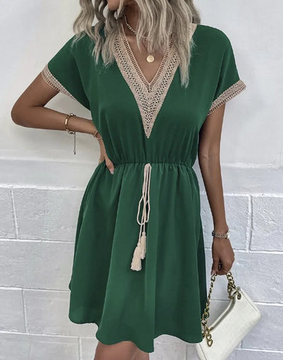Josephine | Chic V-Neck Boho Dress