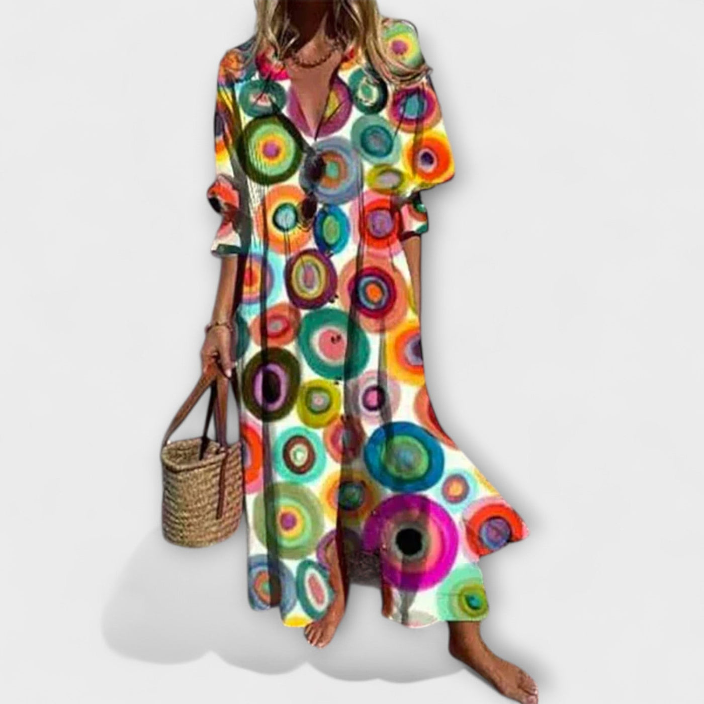 Lila - Flattering Tummy Cover Maxi Dress