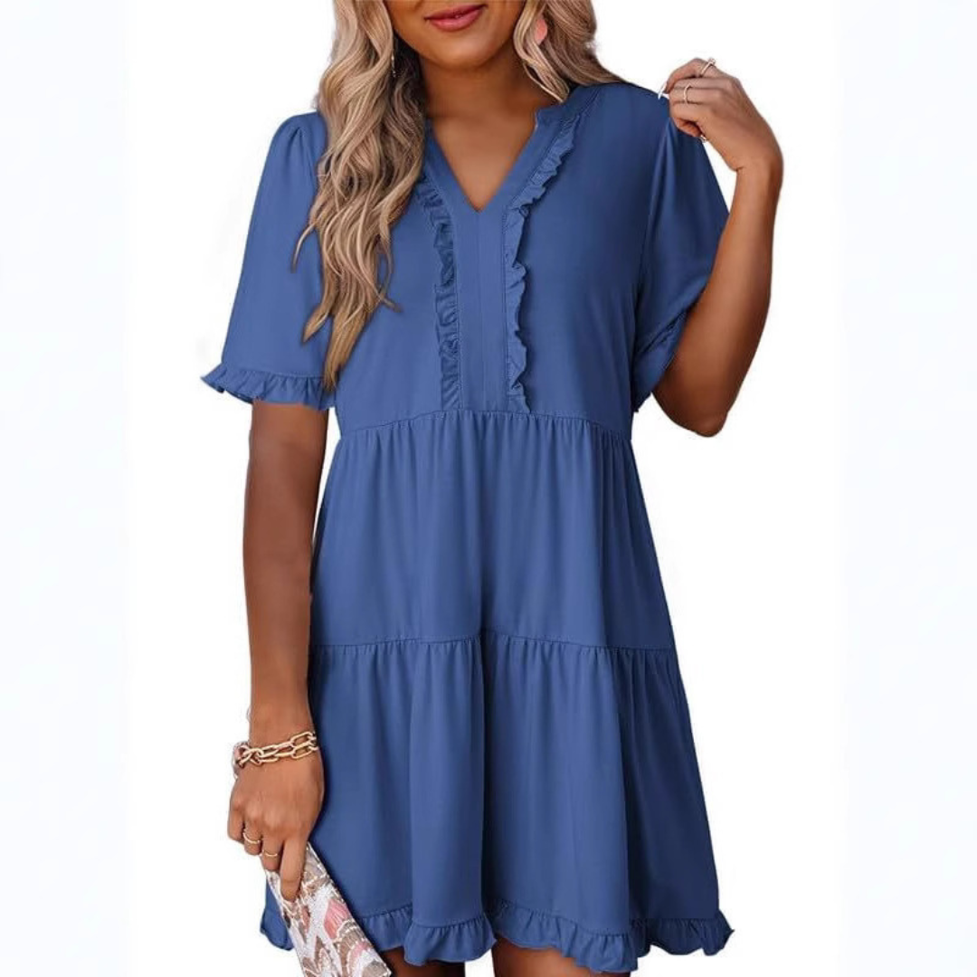 Ella - Flattering V-Neck Dress