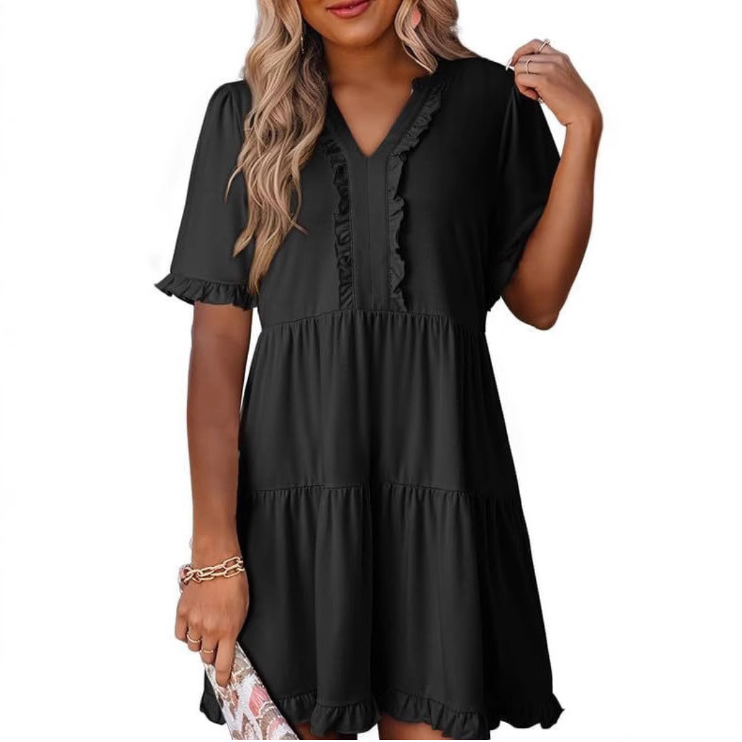 Ella - Flattering V-Neck Dress