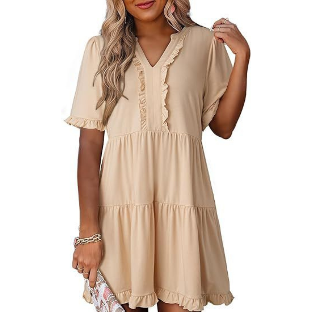 Ella - Flattering V-Neck Dress