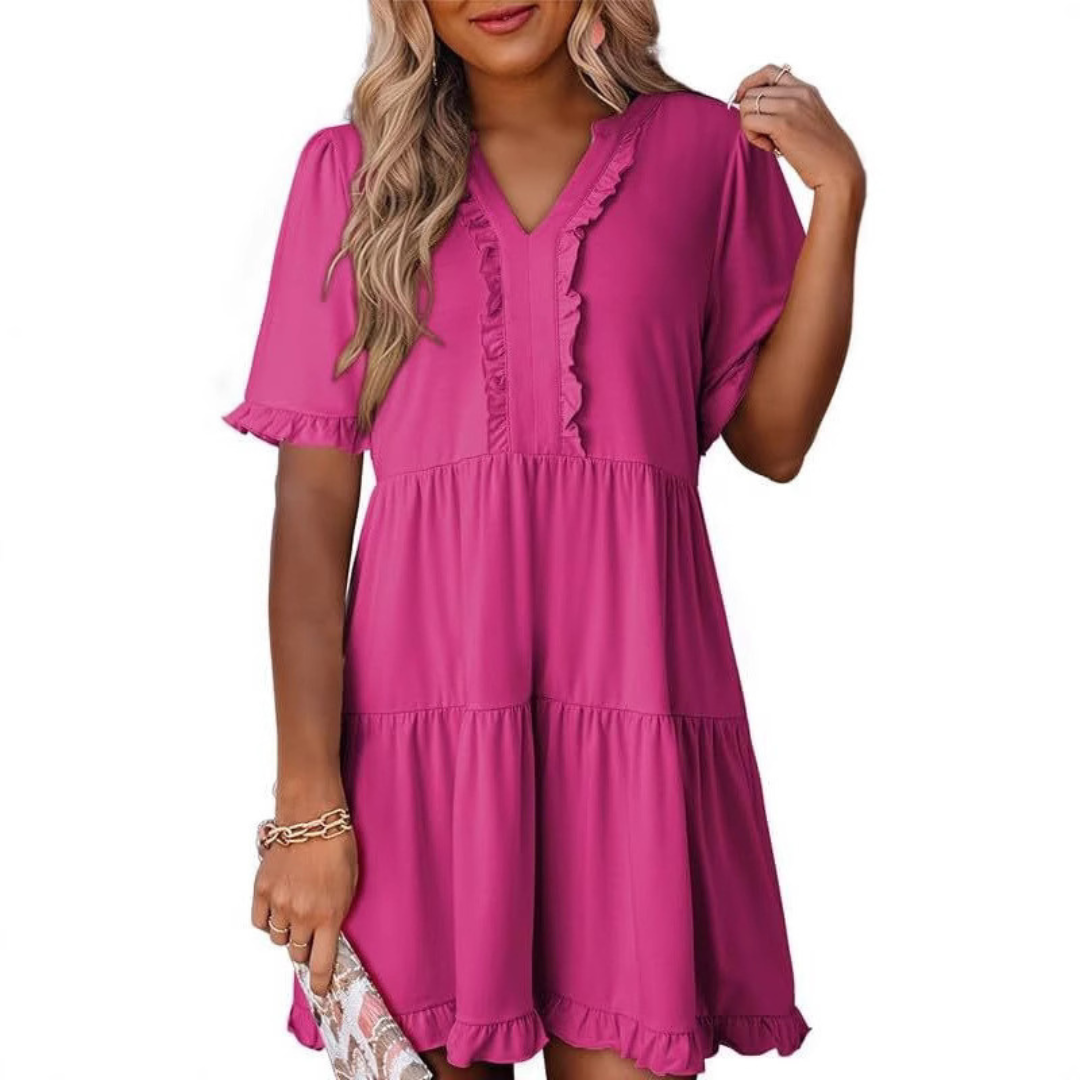 Ella - Flattering V-Neck Dress
