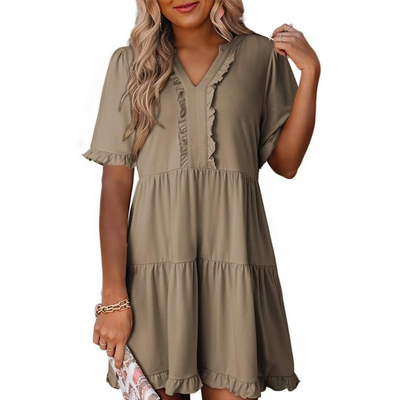 Ella - Flattering V-Neck Dress