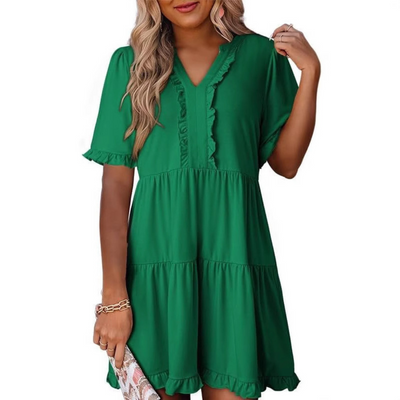 Ella - Flattering V-Neck Dress