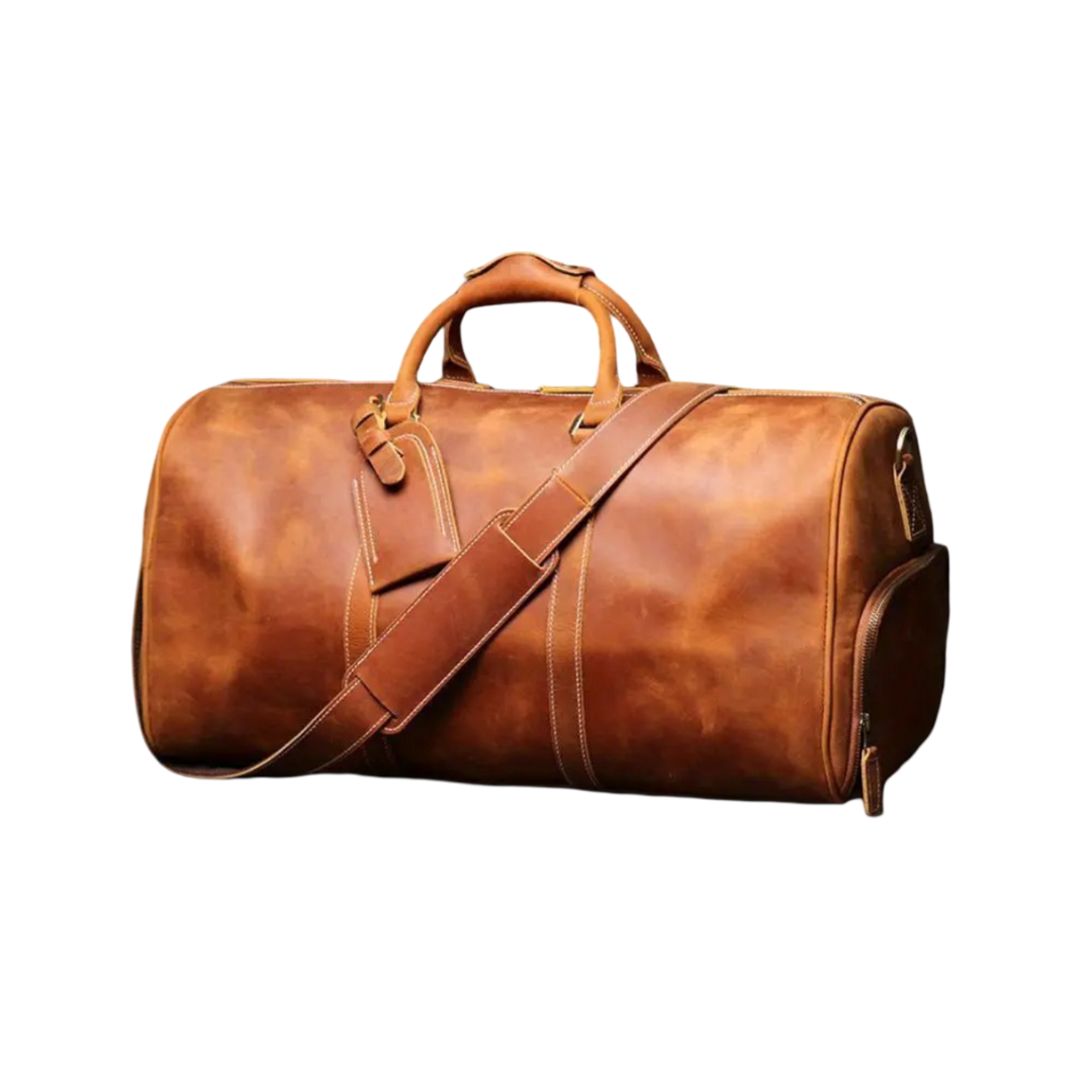 Montgomery | Genuine Top Grain Cowhide Leather Weekender Shoulder Bag