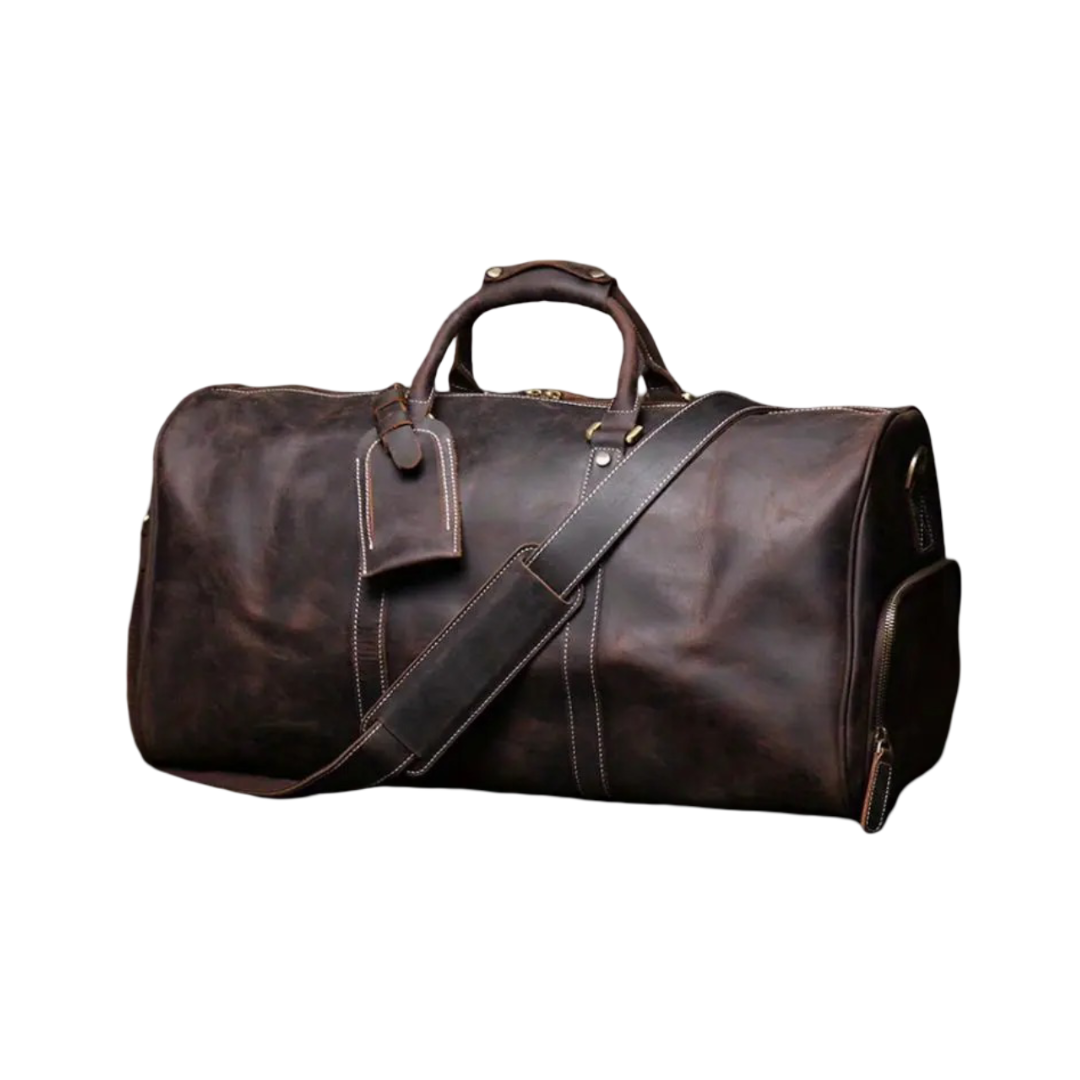 Montgomery | Genuine Top Grain Cowhide Leather Weekender Shoulder Bag