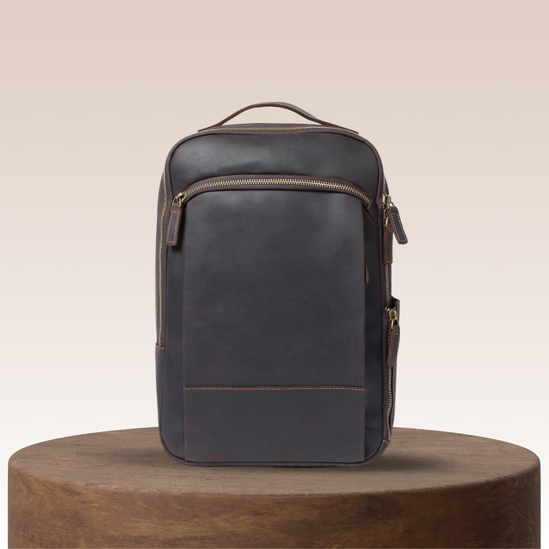 Archer - Leather Laptop Backpack