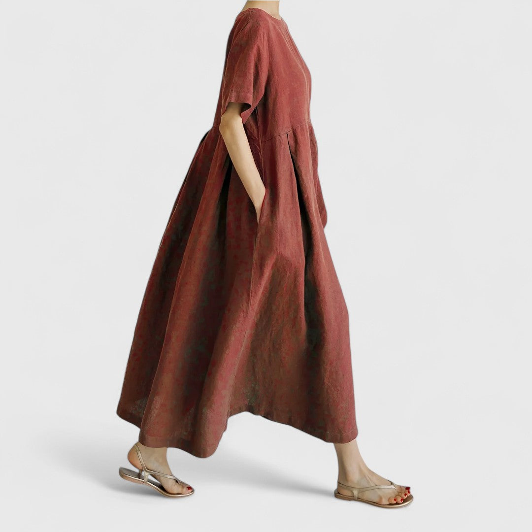 Ellie - Elegant Tummy Covering Maxi Dress