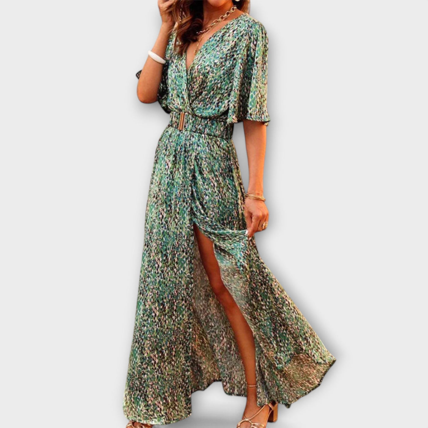 Dorothy - Bohemian V-neck Maxi Dress
