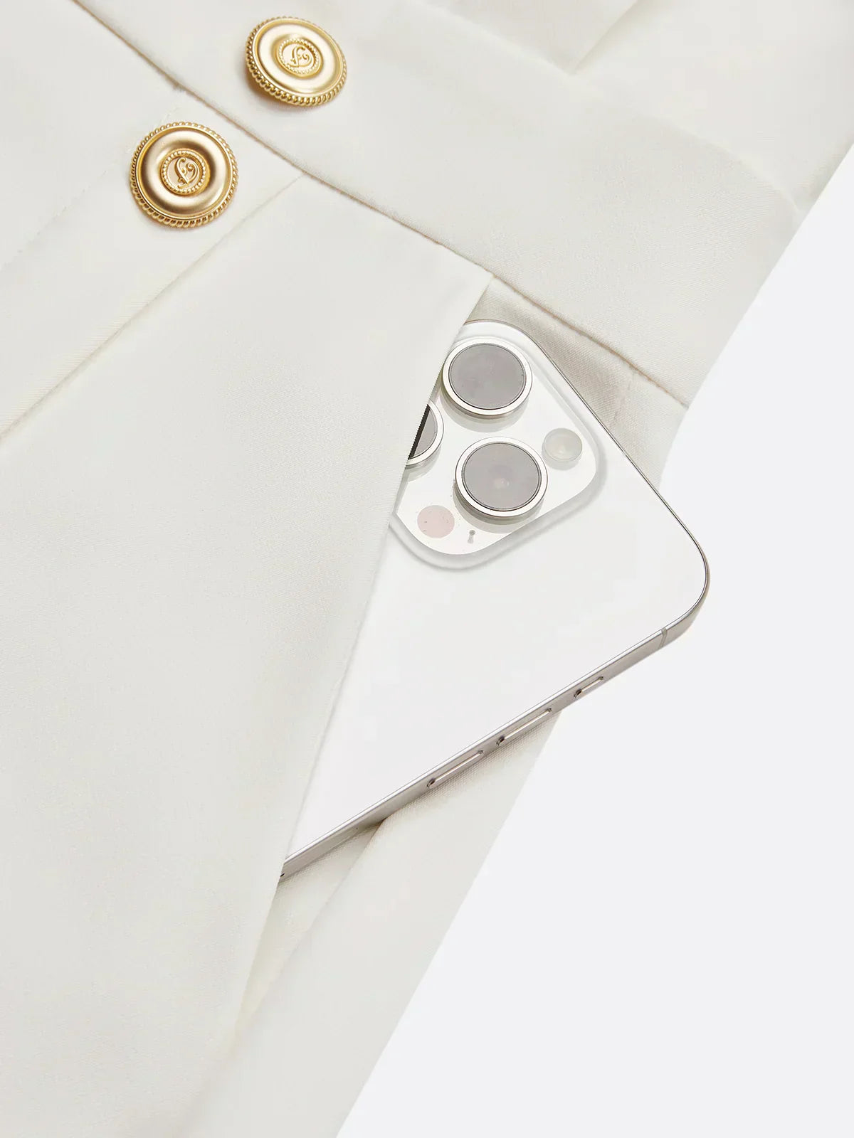 Marlene | Solid Midi Dress with Button Slit and Round Neckline