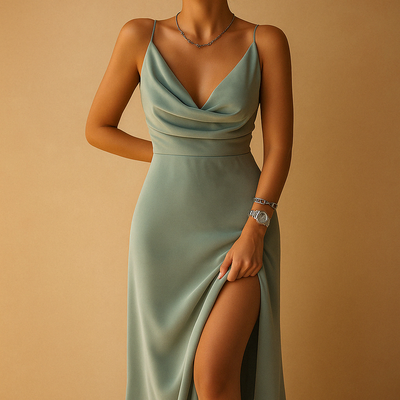 Yara | Women's V-Neck Elegant Maxi Dress