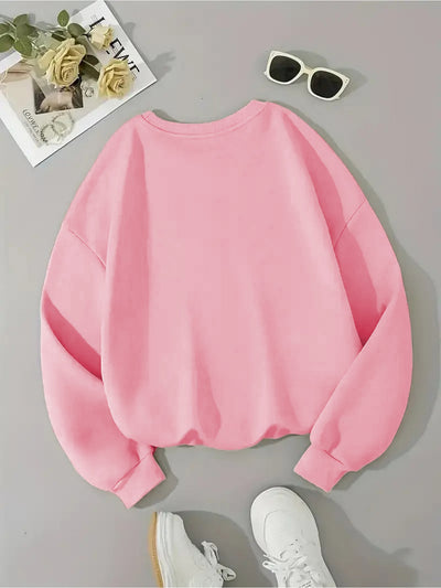 Irena – Pink Sweater with Dog Motif, Symbol of Support and Hope