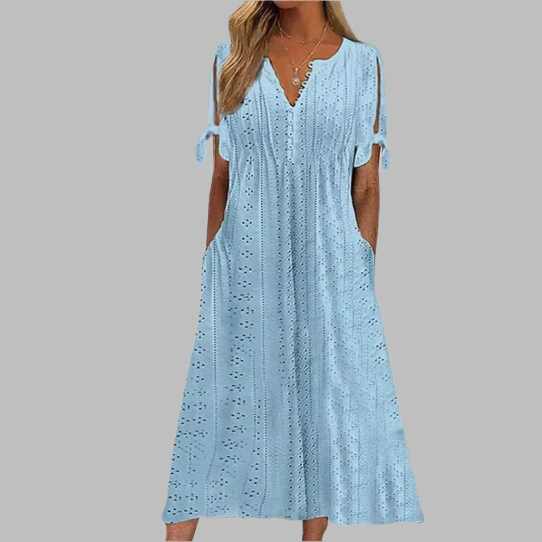 Meli | Tie-Sleeve Casual Dress