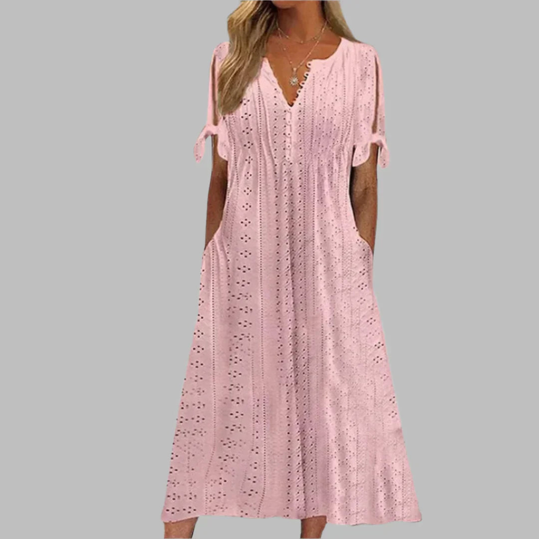 Meli | Tie-Sleeve Casual Dress